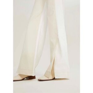 Something Navy Two Toned Wide Leg Jeans White Size 0